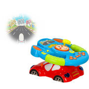 Toy interactive steering wheel with projector KX3310