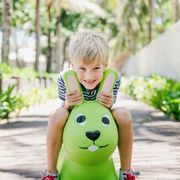 Žaislinis zuikis šokinėjimui My first Jumpy žalias