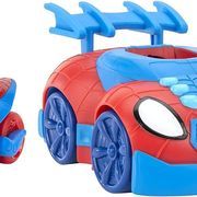 Žmogus voras su motociklu ir mašinėle Marvels Spidey and his Amazing Friends Web Strike Vehicle